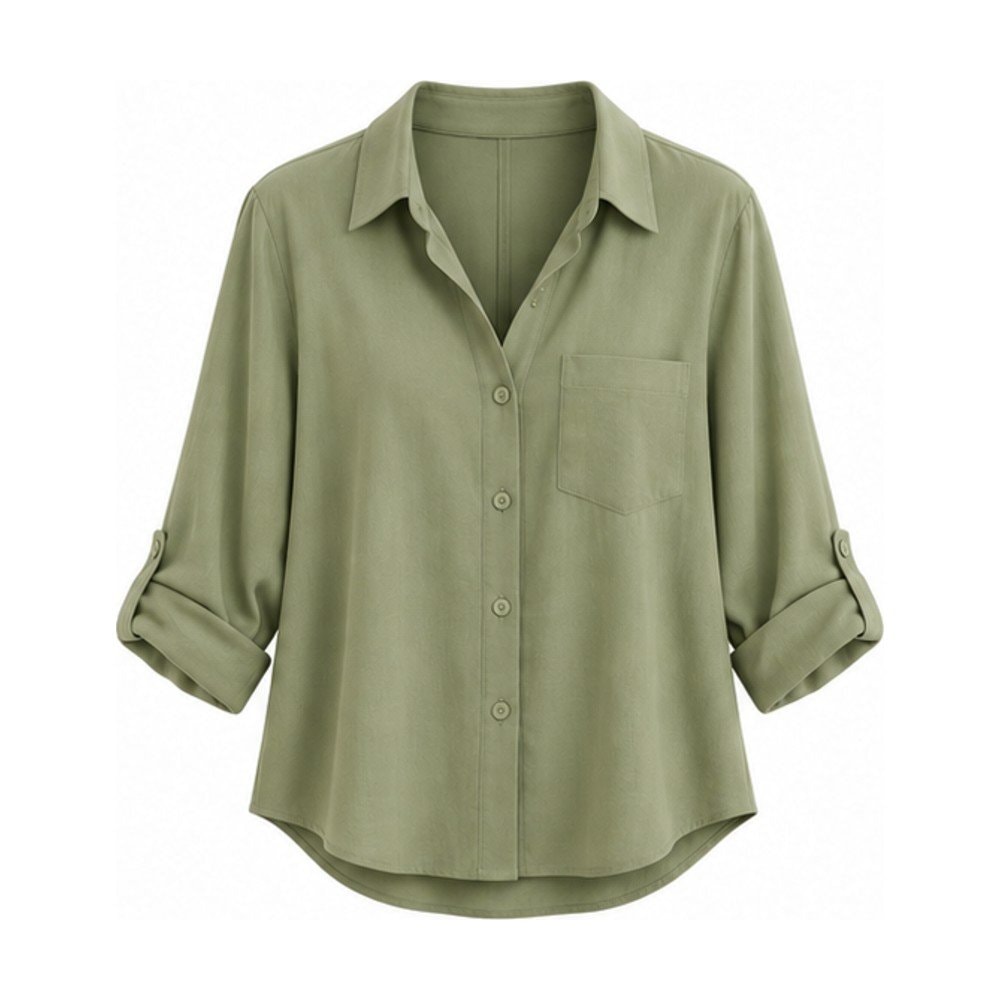 Relaxed Button-Front Shirt