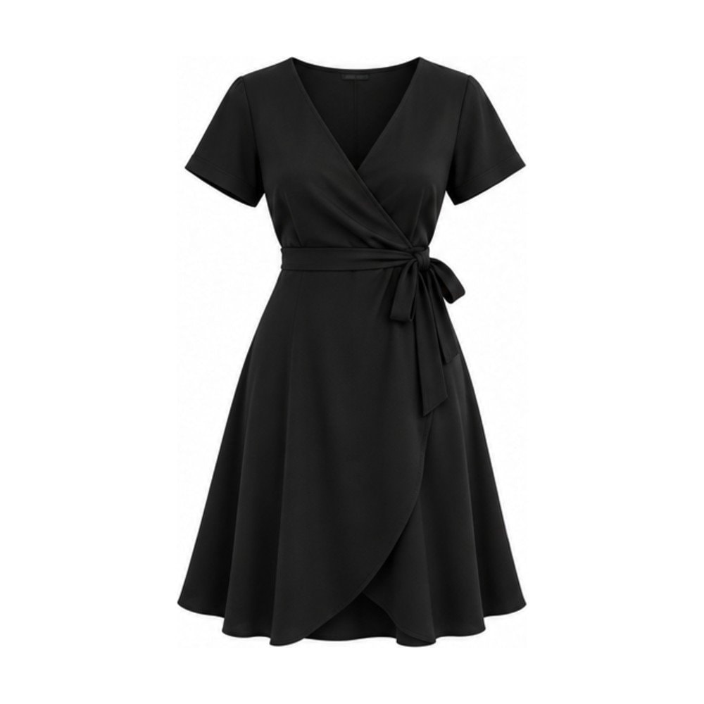 Tie-Waist Wrap Dress
